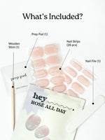 Hey, Rosé All Day - Heyhae - sun sured gel nail stickers