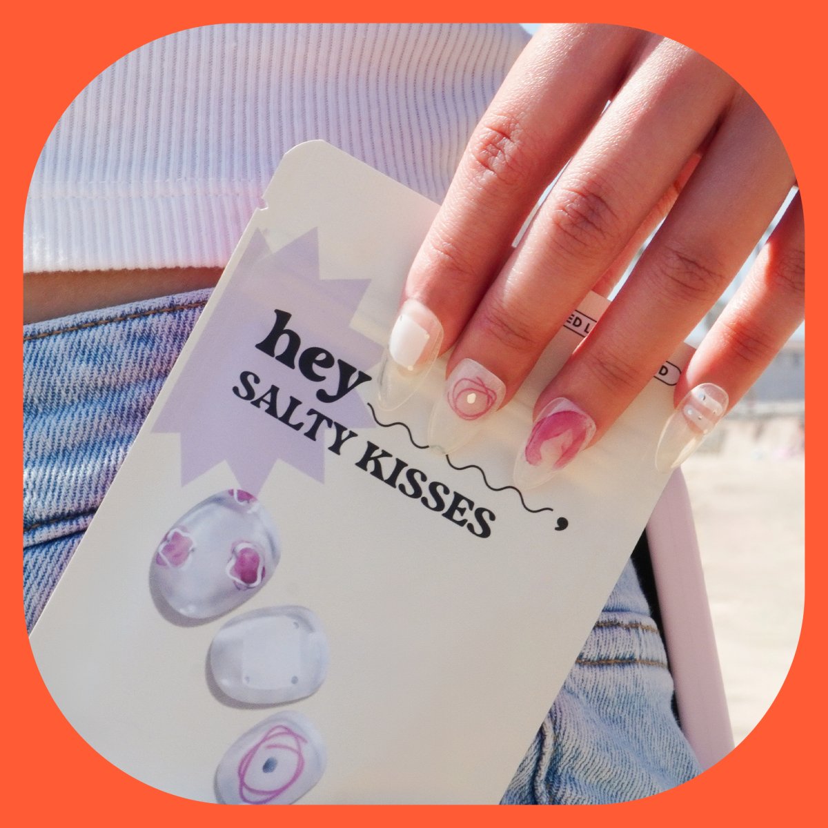 Hey, Salty Kisses - Heyhae - sun sured gel nail stickers