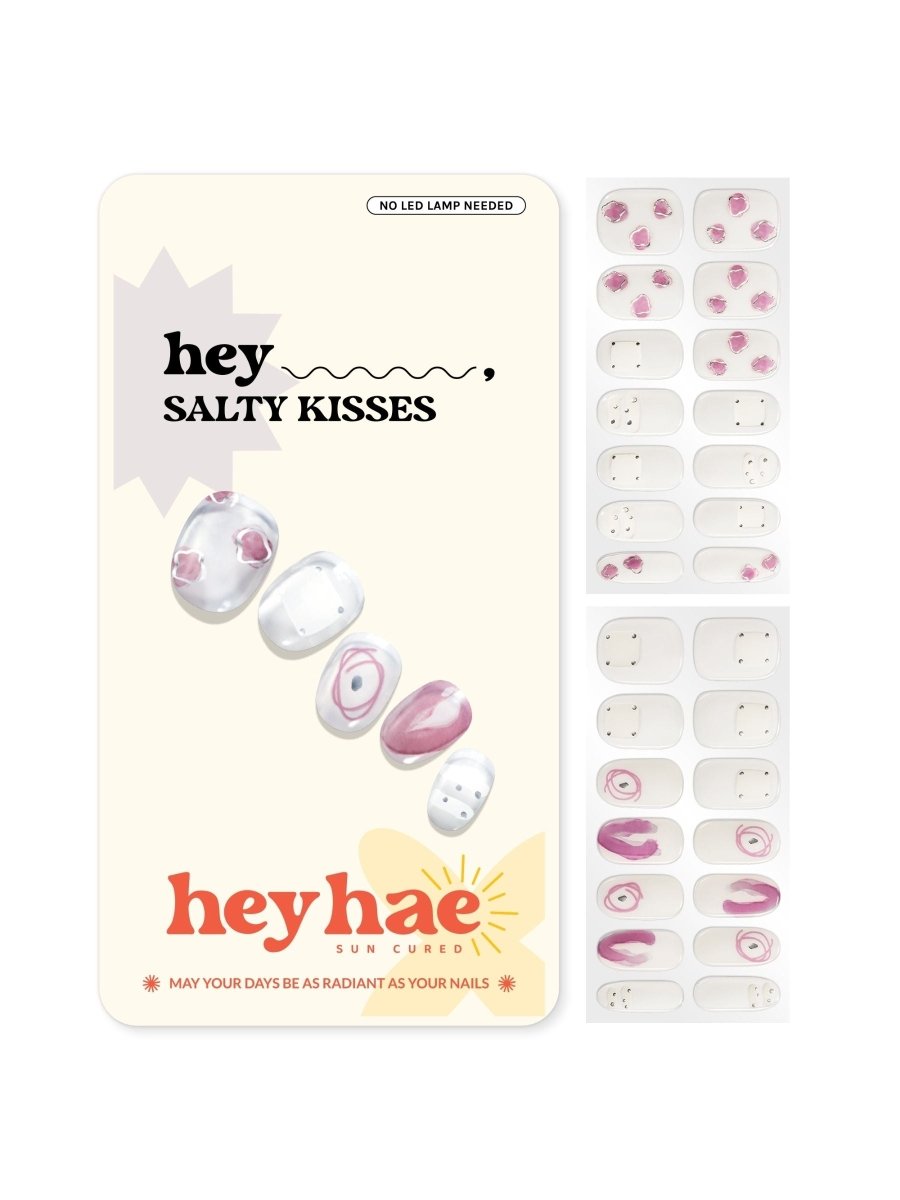 Hey, Salty Kisses - Heyhae - sun sured gel nail stickers