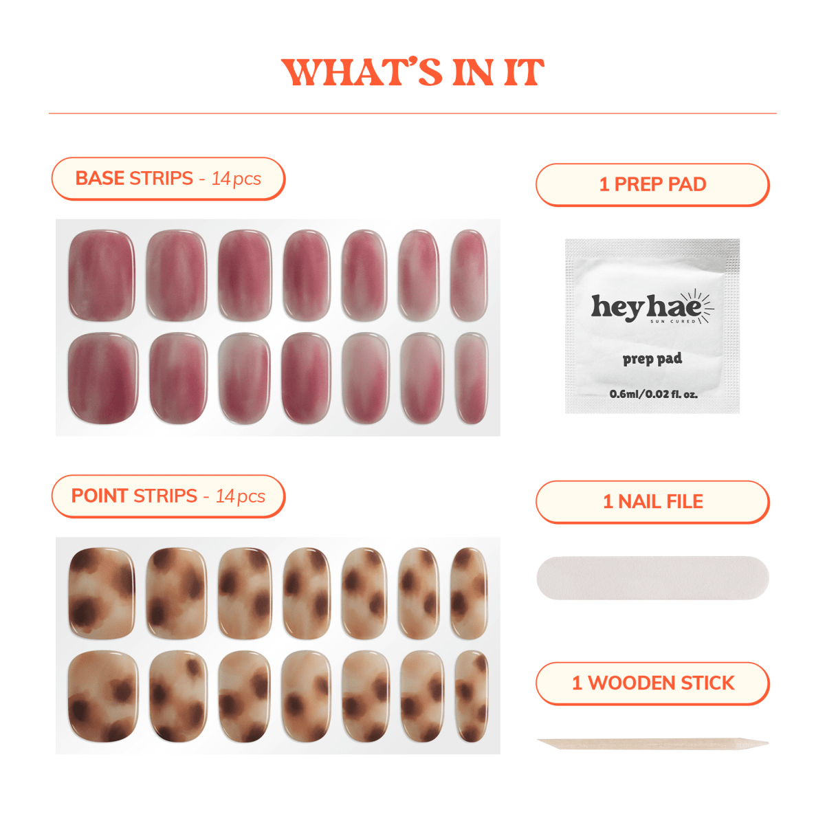 Hey, She Ate - Heyhae - sun sured gel nail stickers