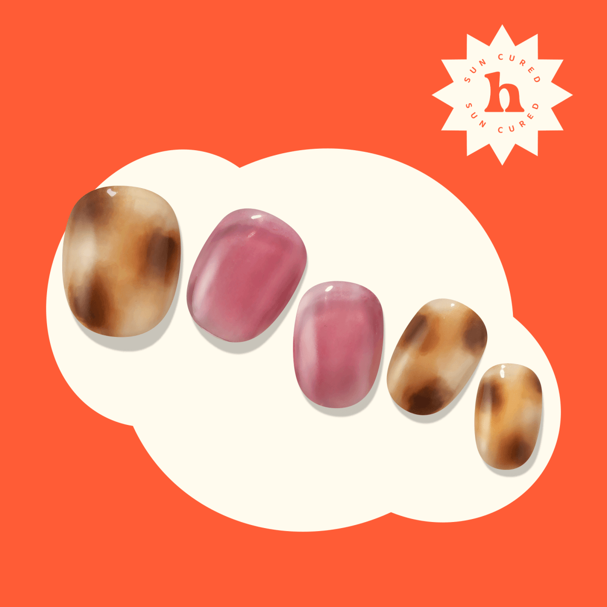 Hey, She Ate - Heyhae - sun sured gel nail stickers