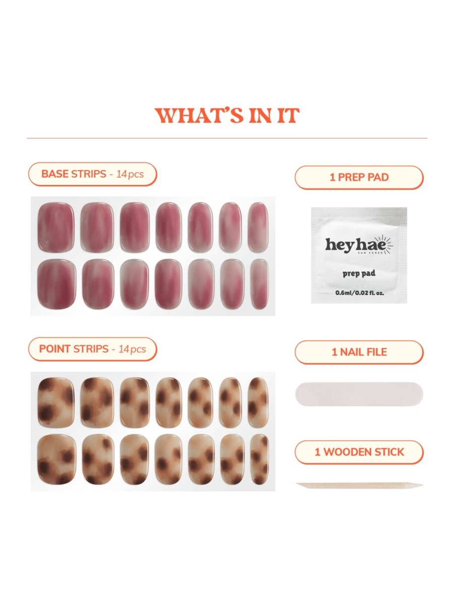 Hey, She Ate - Heyhae - sun sured gel nail stickers