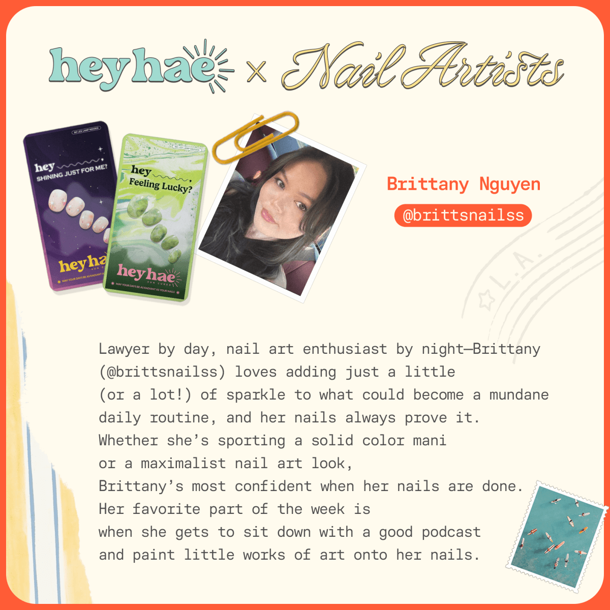 Hey, Shining Just For Me - Heyhae - sun sured gel nail stickers