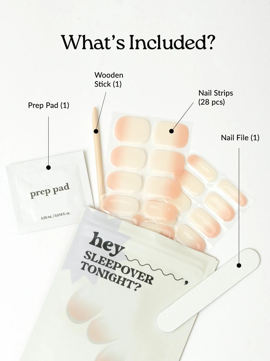 Hey, Sleepover Tonight? - Heyhae - sun sured gel nail stickers