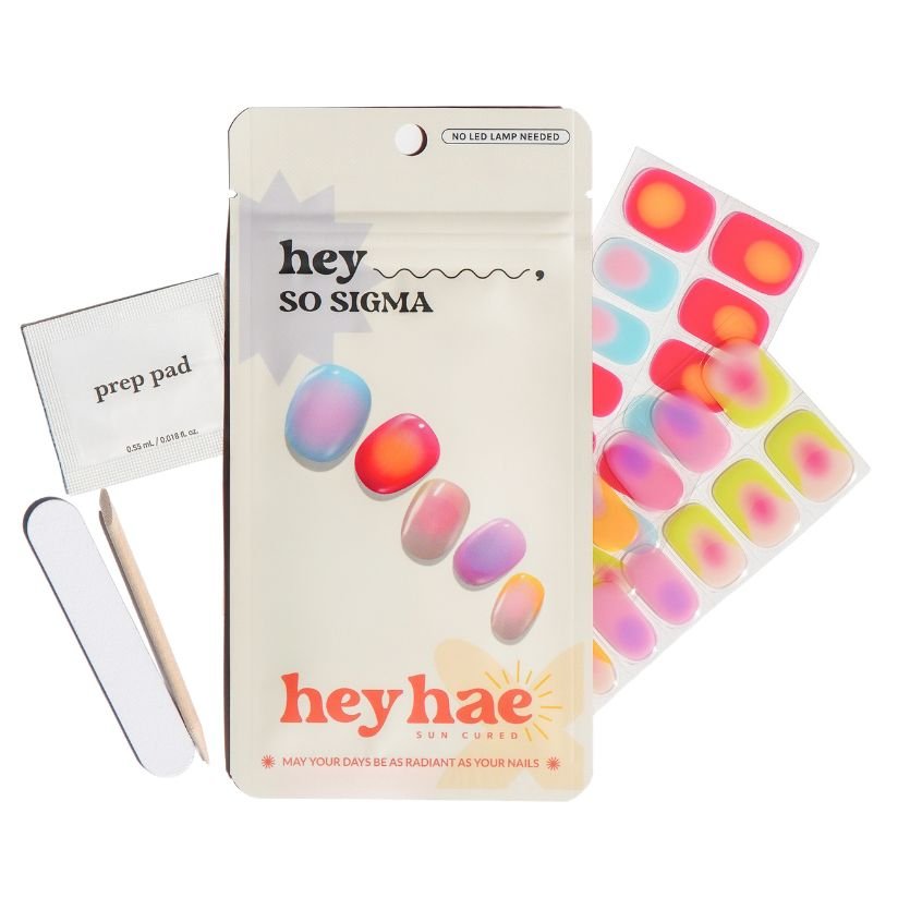Hey, So Sigma - Heyhae - sun sured gel nail stickers