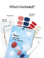 Hey, Spark the Night - Heyhae - sun sured gel nail stickers