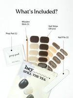 Hey, Spill the Tea - Heyhae - sun sured gel nail stickers