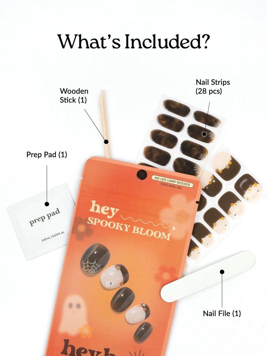 Hey, Spooky Bloom - Heyhae - sun sured gel nail stickers