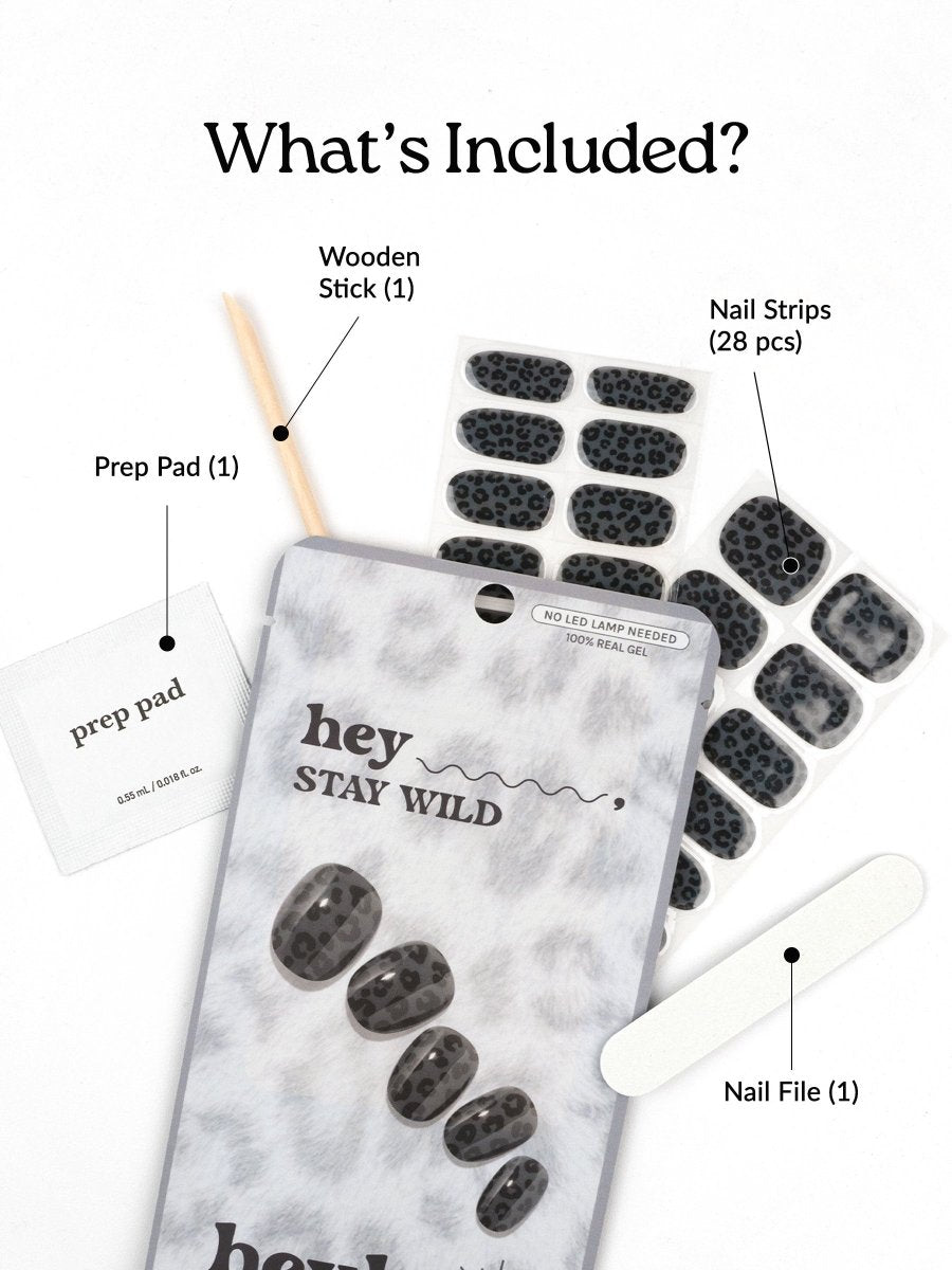 Hey, Stay wild - Heyhae - sun sured gel nail stickers