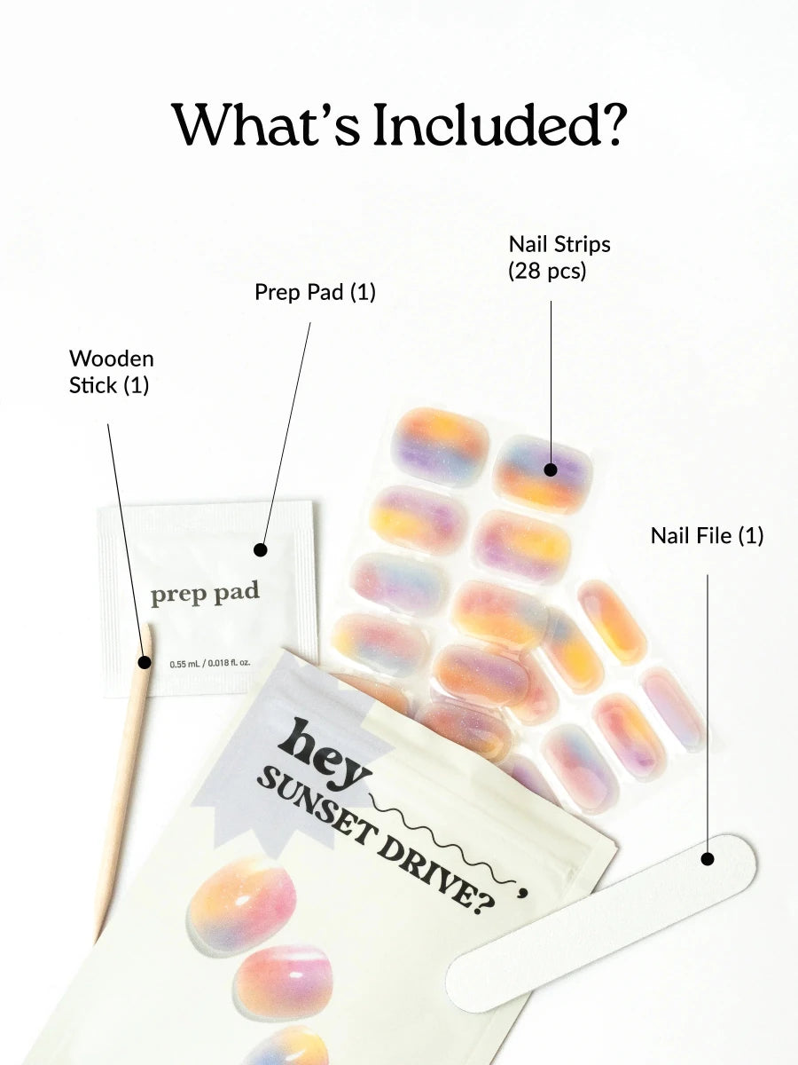 Hey, Sunset Drive? - Heyhae - sun sured gel nail stickers