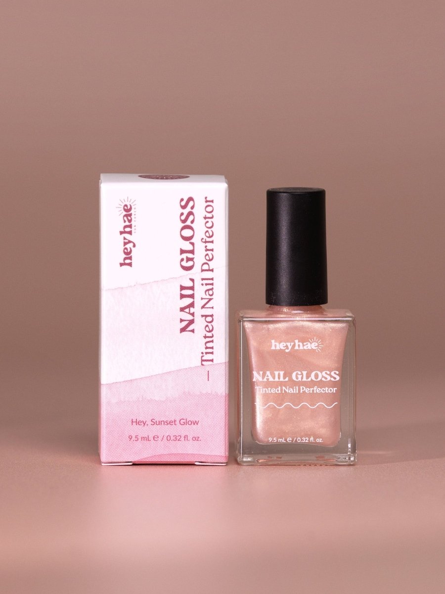 Hey, Sunset Glow Nail Gloss - Heyhae - sun sured gel nail stickers