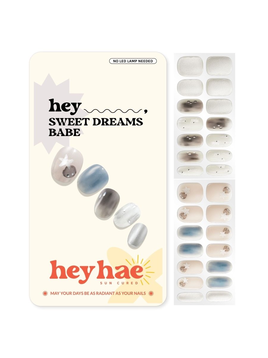Hey, Sweet Dreams Babe - Heyhae - sun sured gel nail stickers