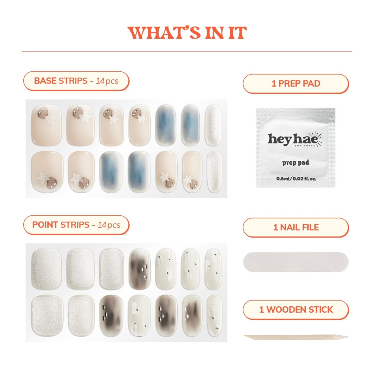 Hey, Sweet Dreams Babe - Heyhae - sun sured gel nail stickers