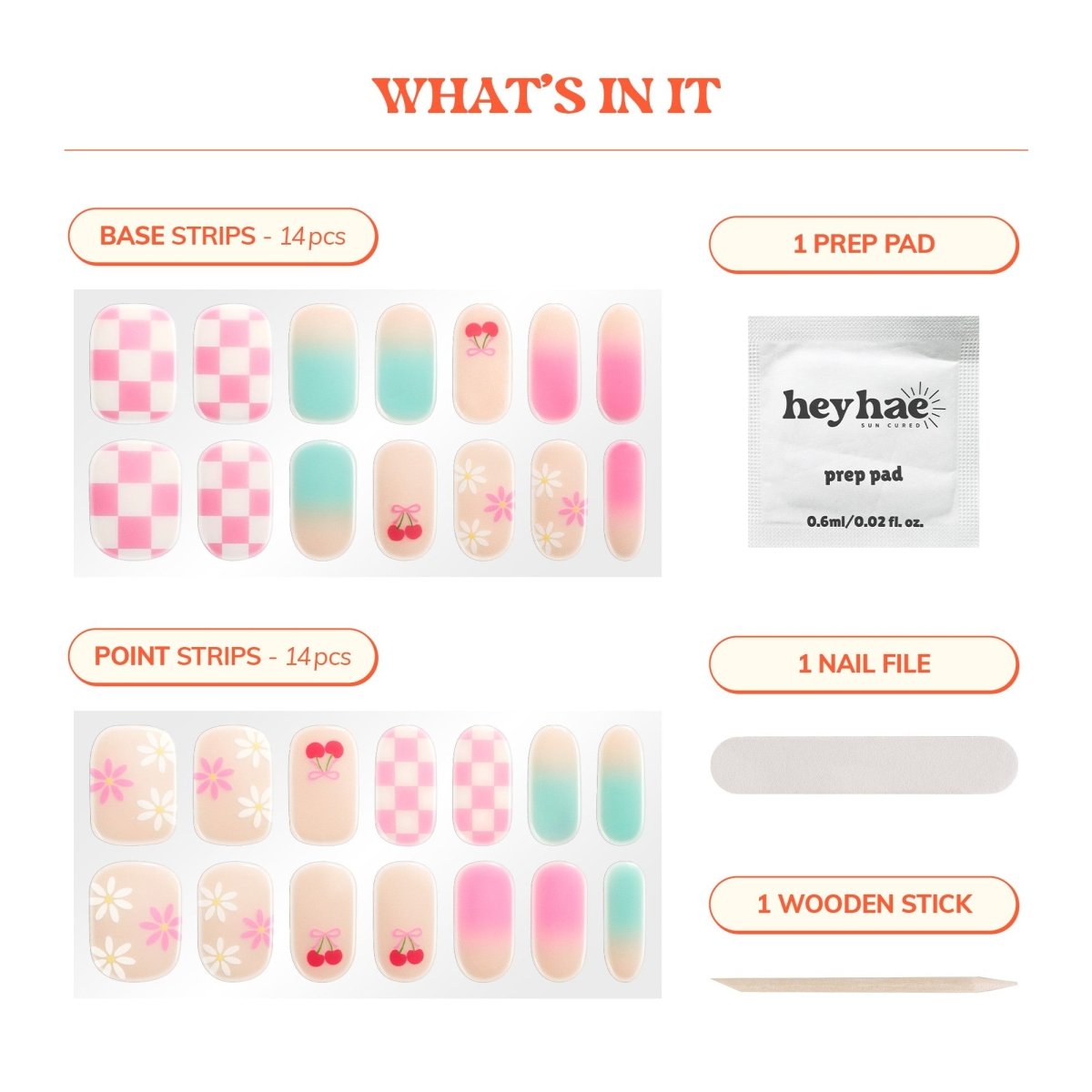 Hey, Sweet Treat - Heyhae - sun sured gel nail stickers