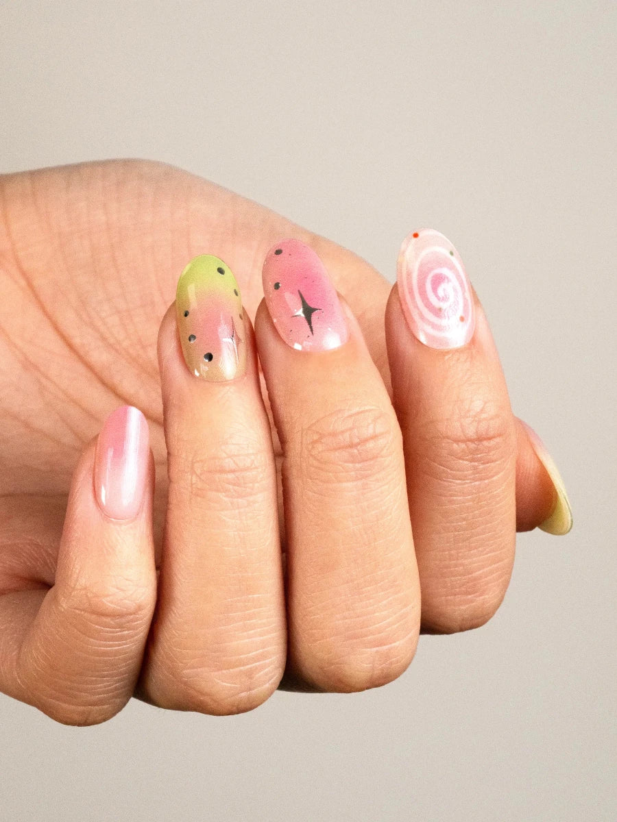 Hey, Sweetheart Latte - Heyhae - sun sured gel nail stickers