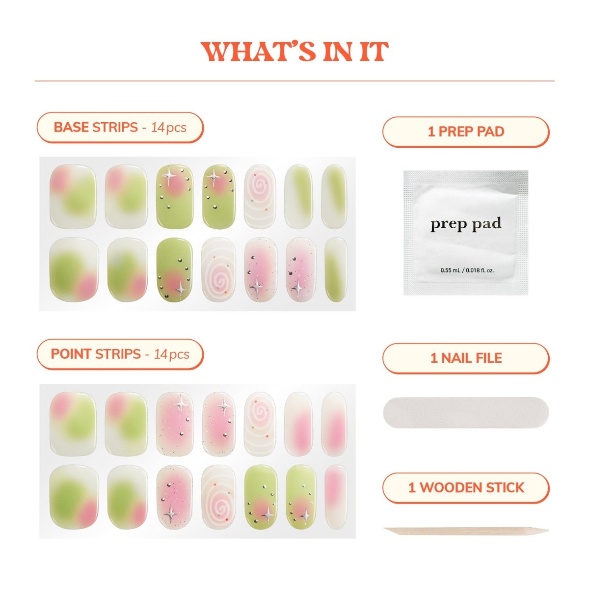 Hey, Sweetheart Latte - Heyhae - sun sured gel nail stickers