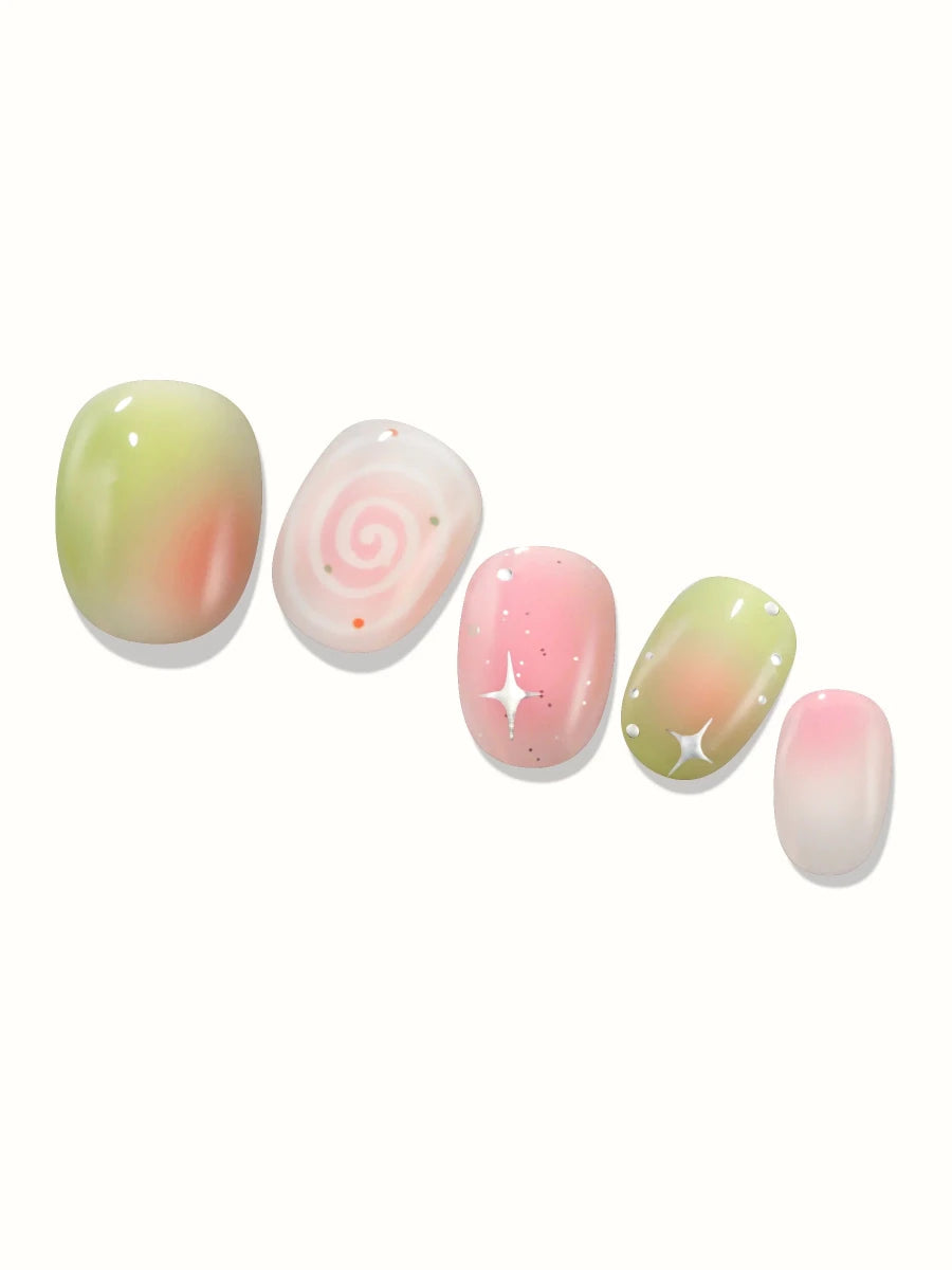 Hey, Sweetheart Latte - Heyhae - sun sured gel nail stickers