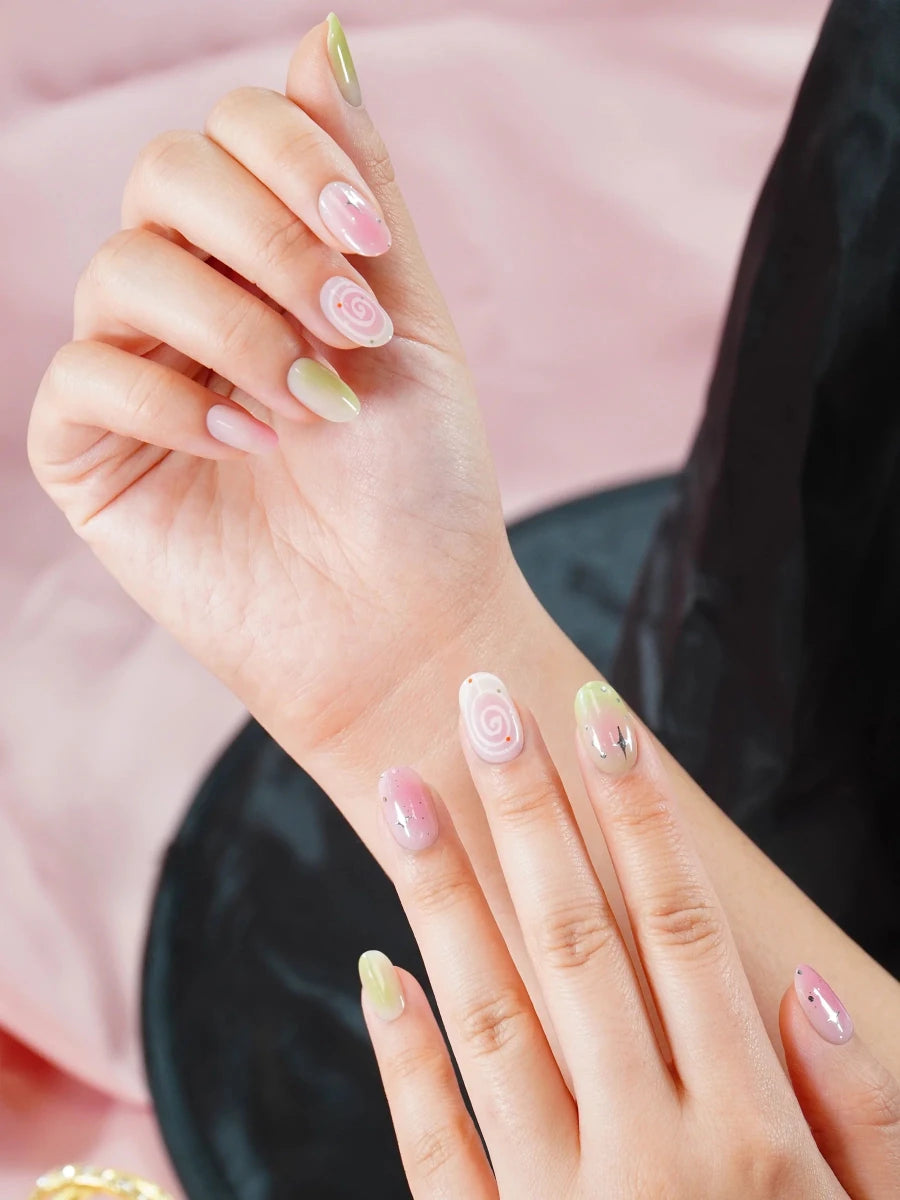 Hey, Sweetheart Latte - Heyhae - sun sured gel nail stickers