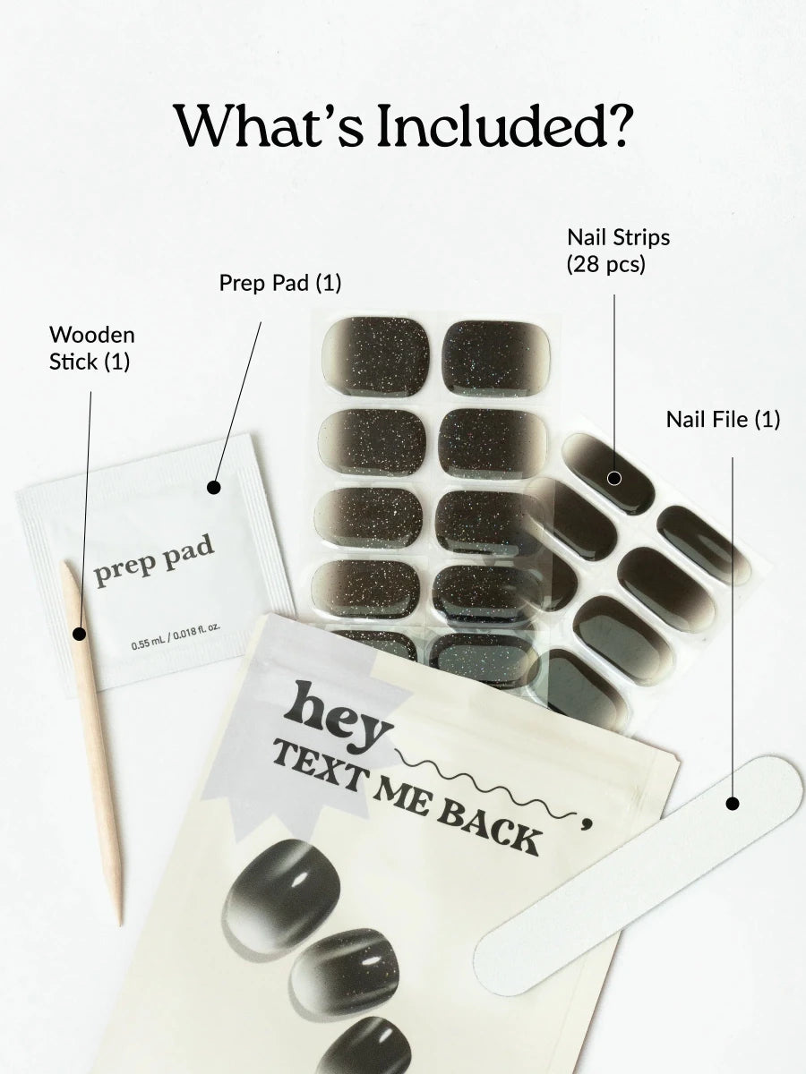 Hey, Text Me Back - Heyhae - sun sured gel nail stickers