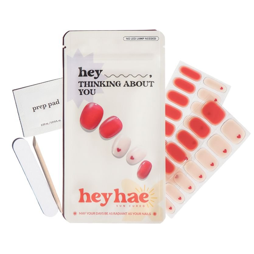 Hey, Thinking About You - Heyhae - sun sured gel nail stickers