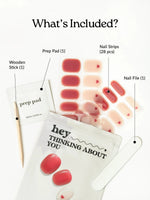 Hey, Thinking About You - Heyhae - sun sured gel nail stickers