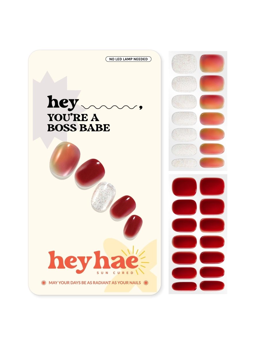 Hey, You're a Boss Babe - Heyhae - sun sured gel nail stickers