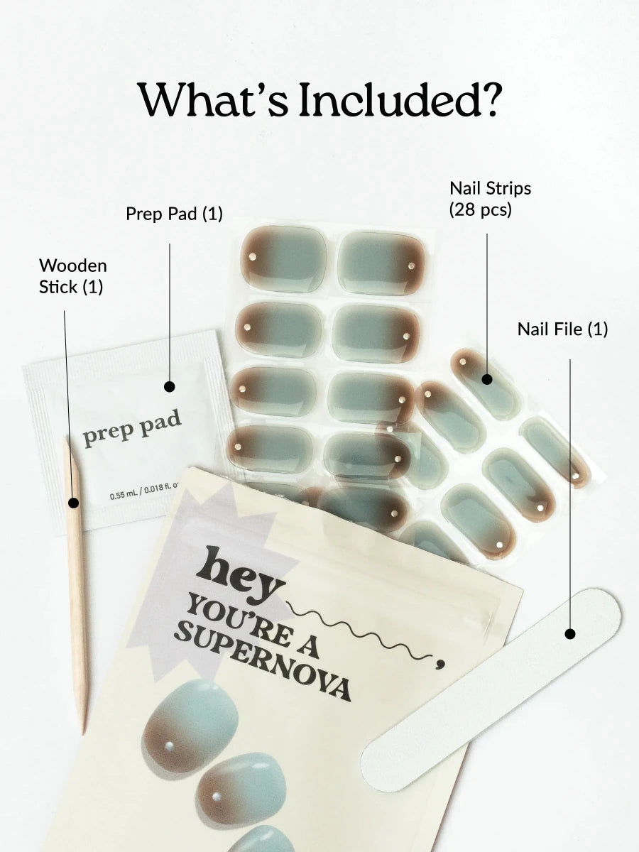 Hey, You’re A Supernova - Heyhae - sun sured gel nail stickers