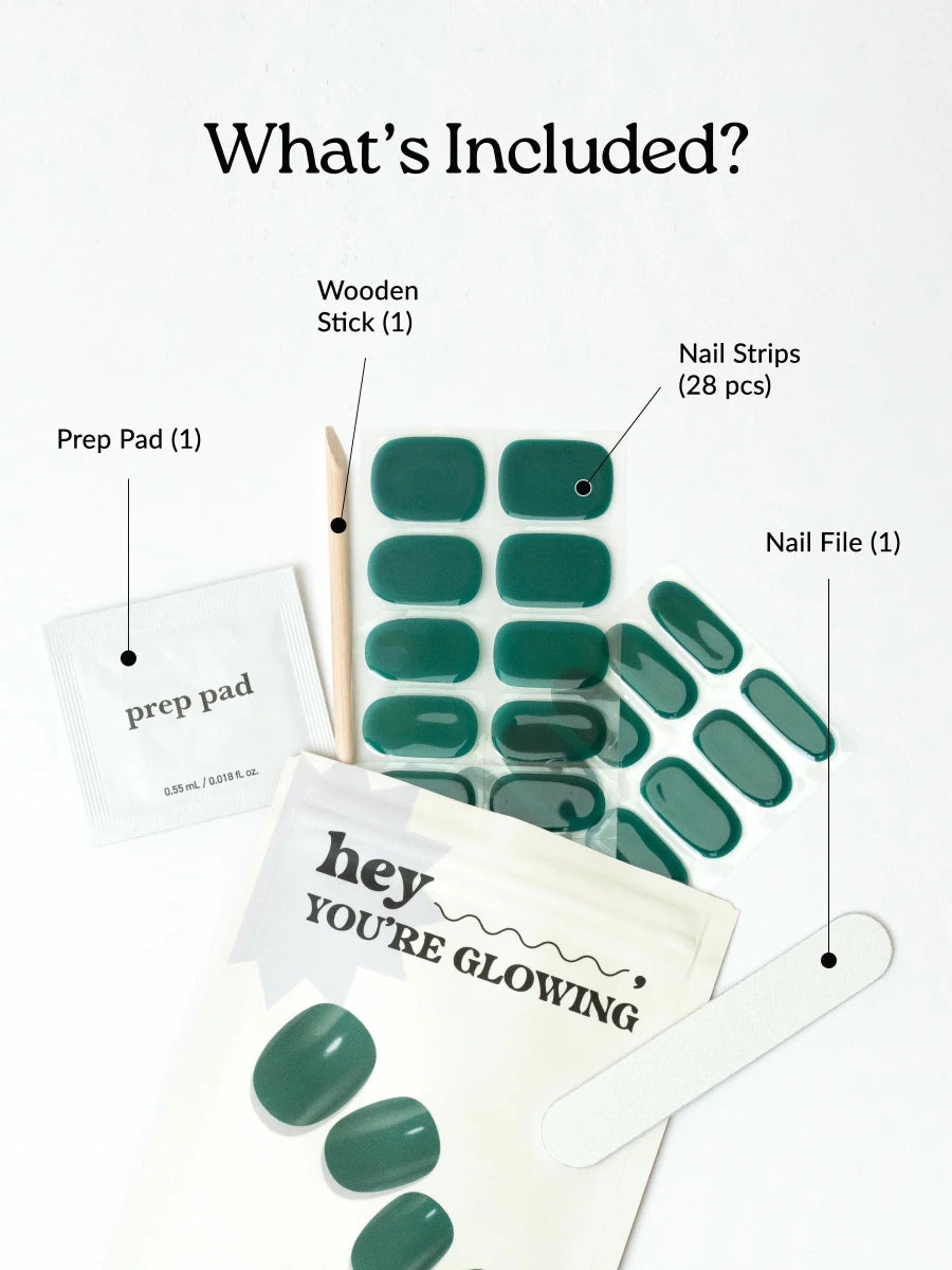 Hey, You're Glowing - Heyhae - sun sured gel nail stickers