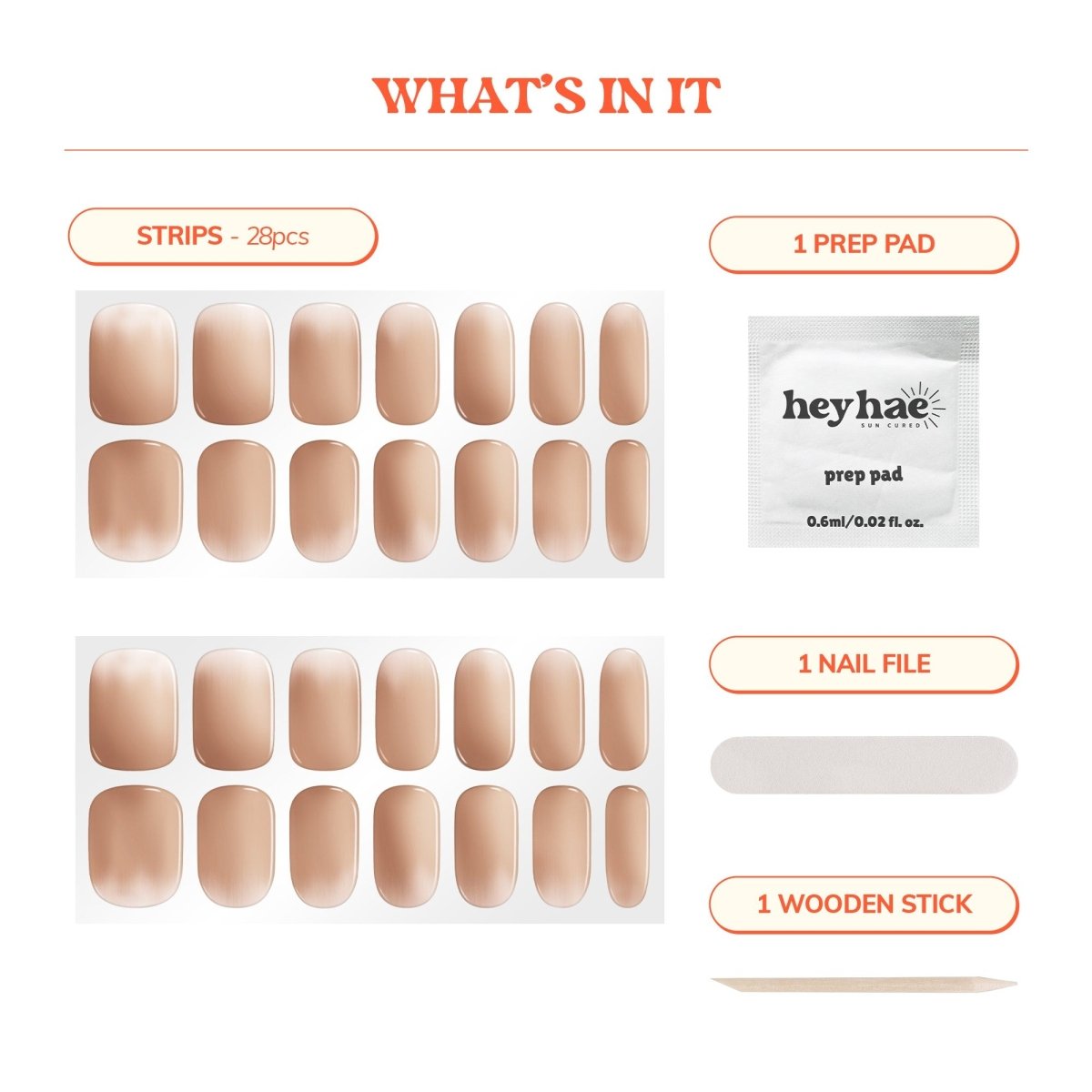 Hey, You're Gorgeous - Heyhae - sun sured gel nail stickers