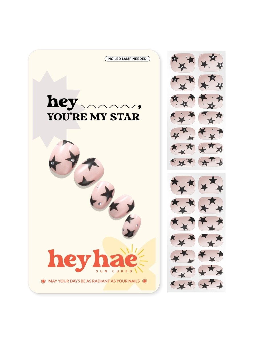 Hey, You’re My Star - Heyhae - sun sured gel nail stickers