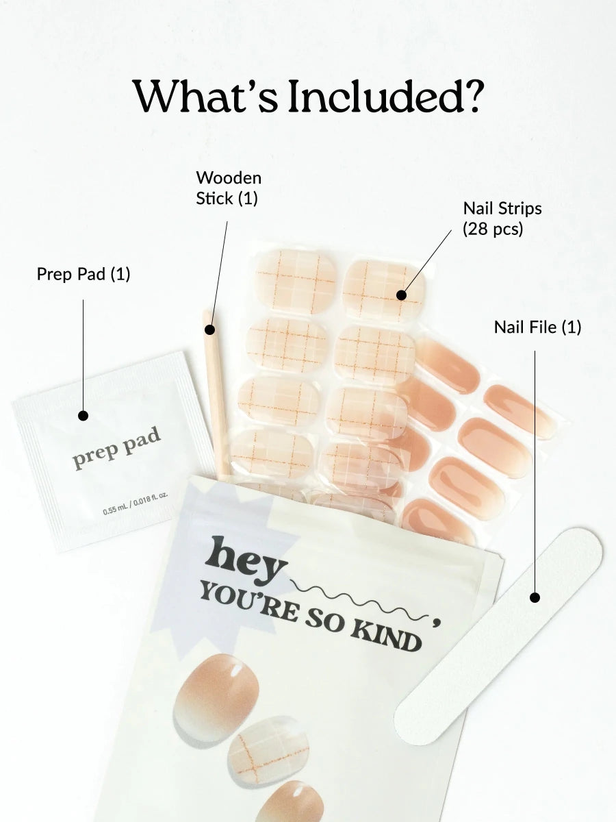 Hey, You're So Kind - Heyhae - sun sured gel nail stickers