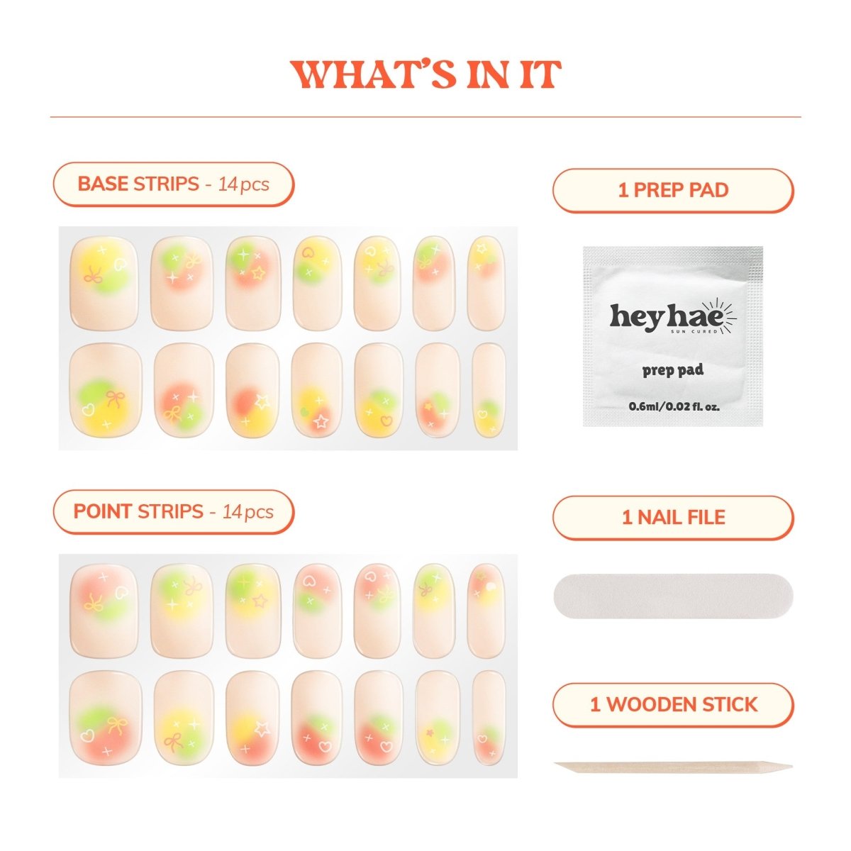 Hey, You're So Radiant - Heyhae - sun sured gel nail stickers