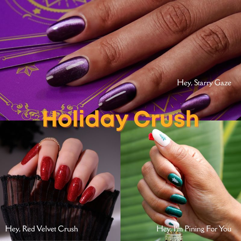 Holiday Crush Set - Heyhae - sun sured gel nail stickers