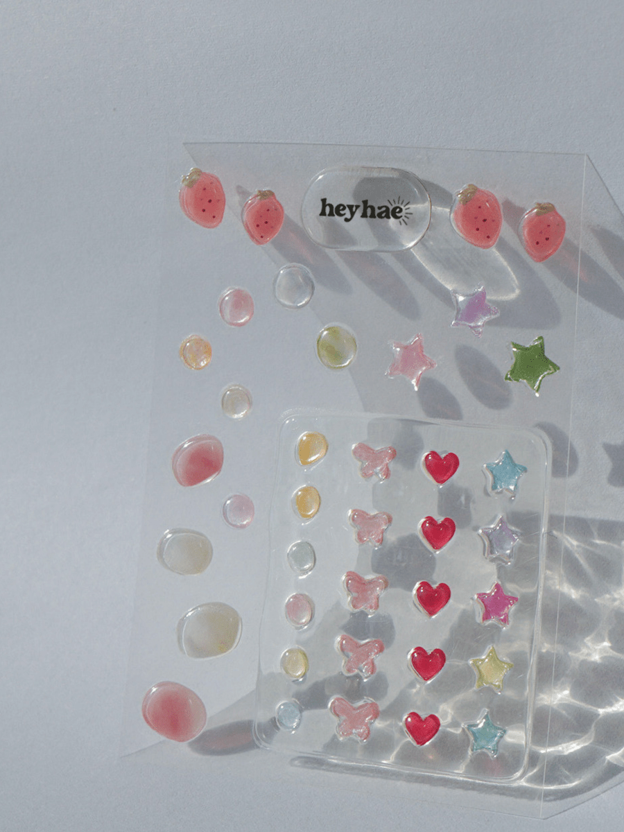 Jelly Dew Drops & Care Set (Free LED Lamp) - Heyhae - sun sured gel nail stickers