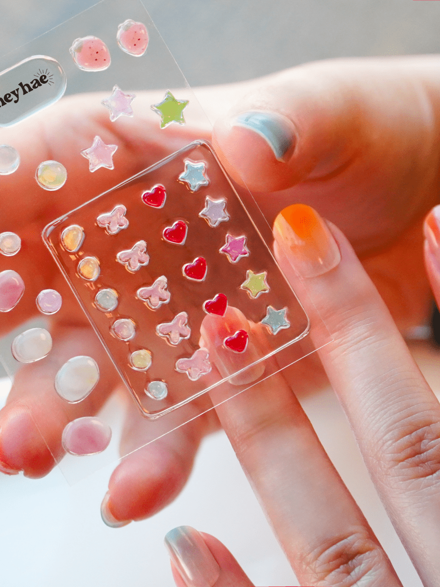 Jelly Dew Drops & Care Set (Free LED Lamp) - Heyhae - sun sured gel nail stickers
