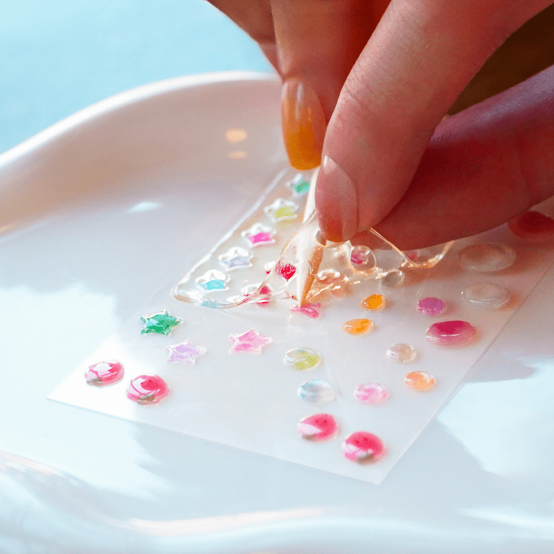 Jelly Dew Drops - Heyhae - sun sured gel nail stickers