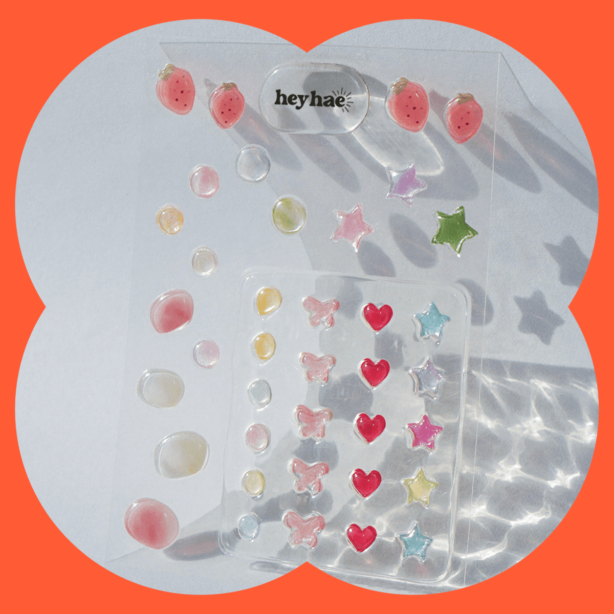 Jelly Dew Drops - Heyhae - sun sured gel nail stickers