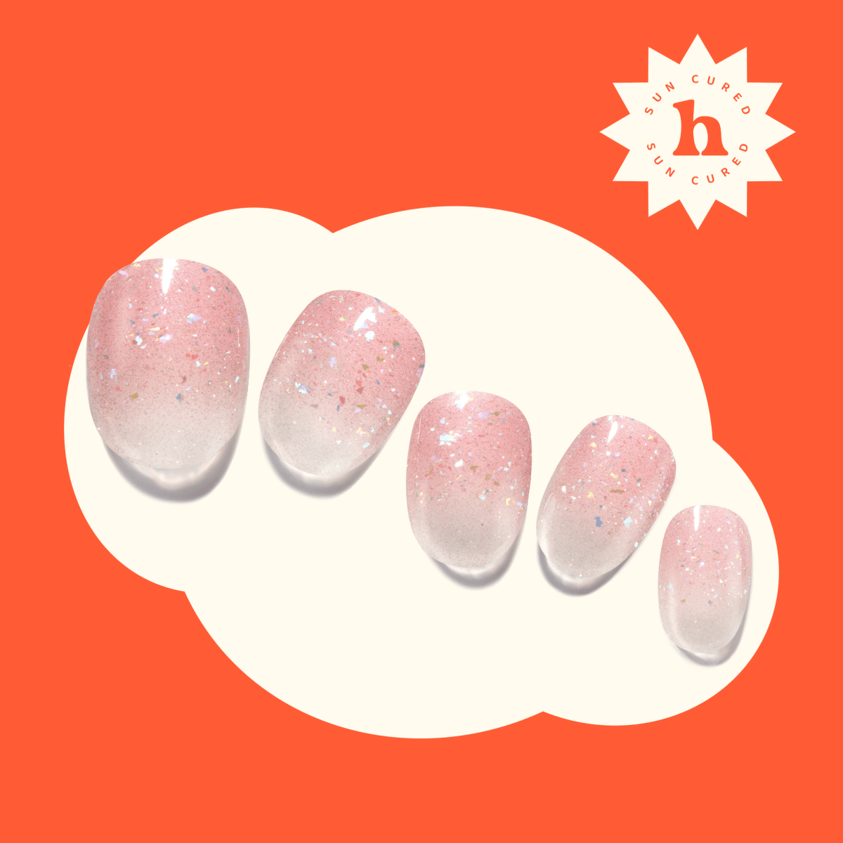 New Year's Glow - Heyhae - sun sured gel nail stickers