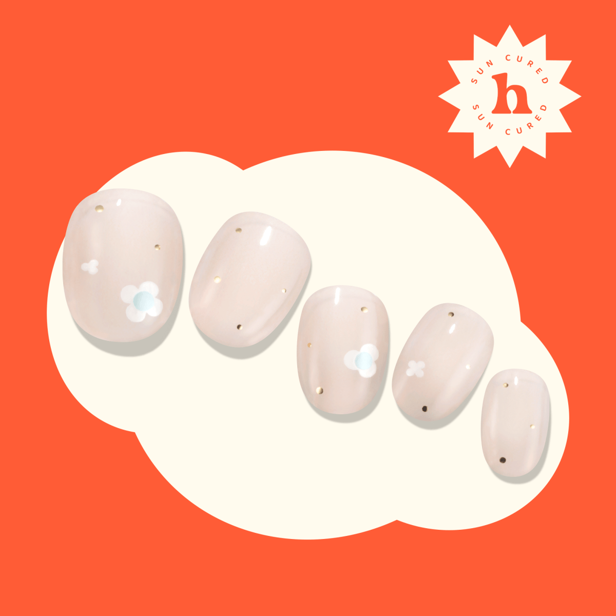 New Year's Glow - Heyhae - sun sured gel nail stickers