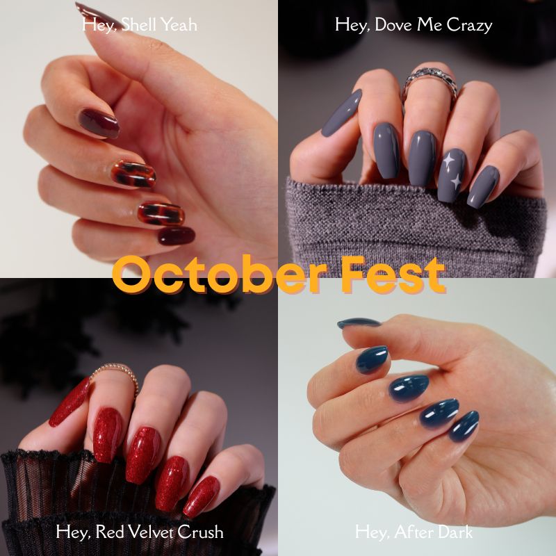 October Fest - Heyhae - sun sured gel nail stickers