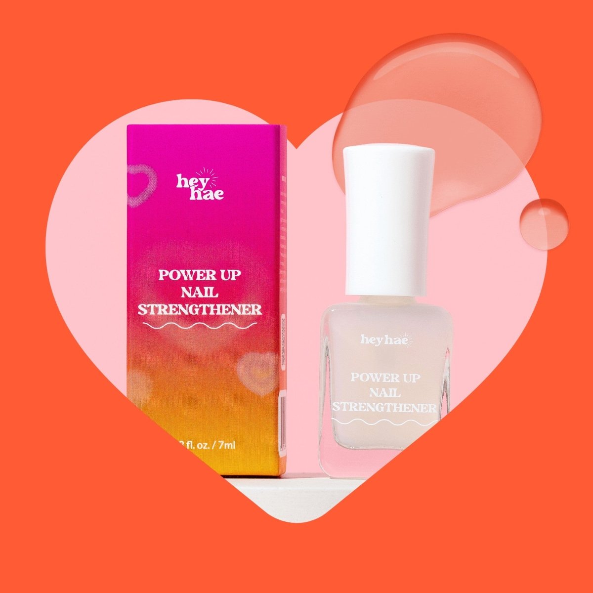 Power Up Nail Strengthener - Heyhae - sun sured gel nail stickers