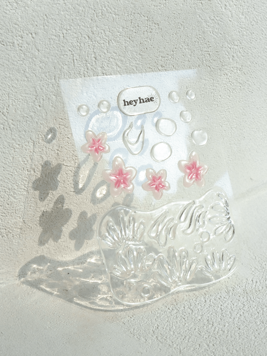 Seaside Dew Drops - Heyhae - sun sured gel nail stickers