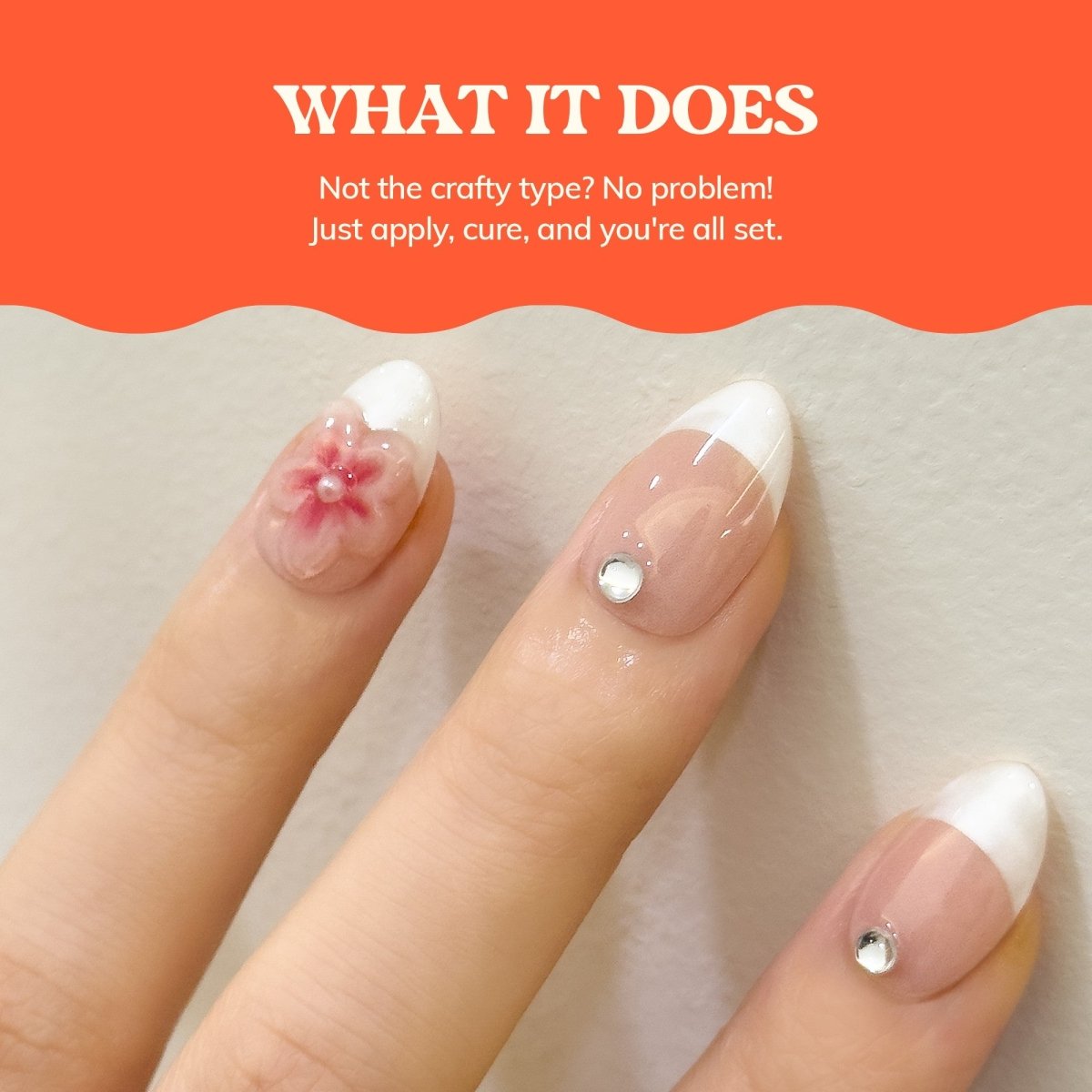 Seaside Dew Drops - Heyhae - sun sured gel nail stickers