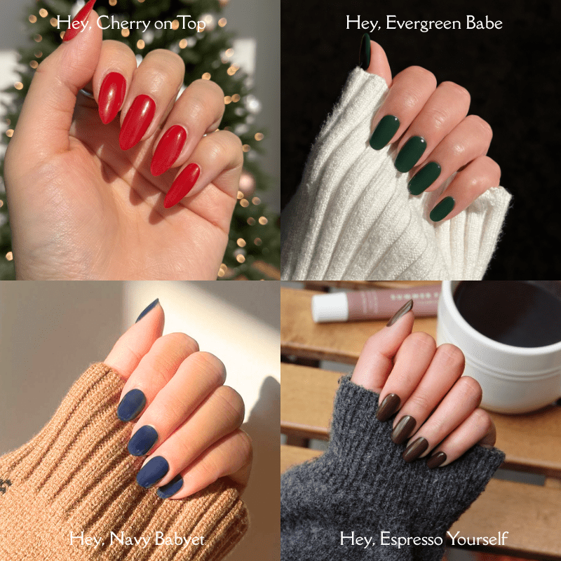 Season of Solids Set - Heyhae - sun sured gel nail stickers