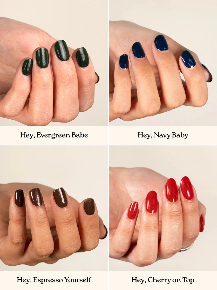 Season of Solids Set - Heyhae - sun sured gel nail stickers