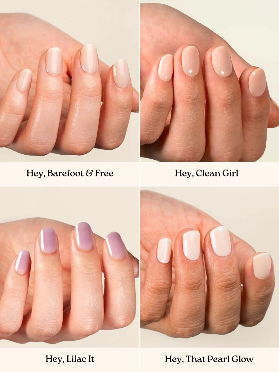 Soft & Minimal Set - Heyhae - sun sured gel nail stickers