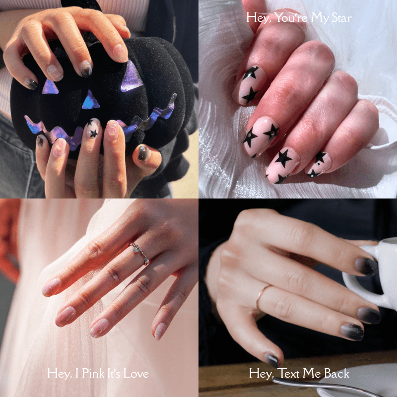 Spooky Cute - Heyhae - sun sured gel nail stickers