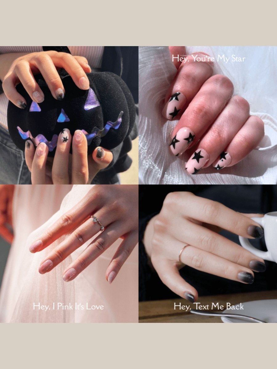 Spooky Cute - Heyhae - sun sured gel nail stickers