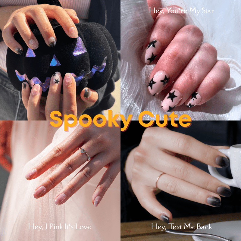Spooky Cute - Heyhae - sun sured gel nail stickers